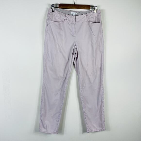 J. Jill Size 4 Live-In Chino Ankle Pants Pink - Picture 1 of 5